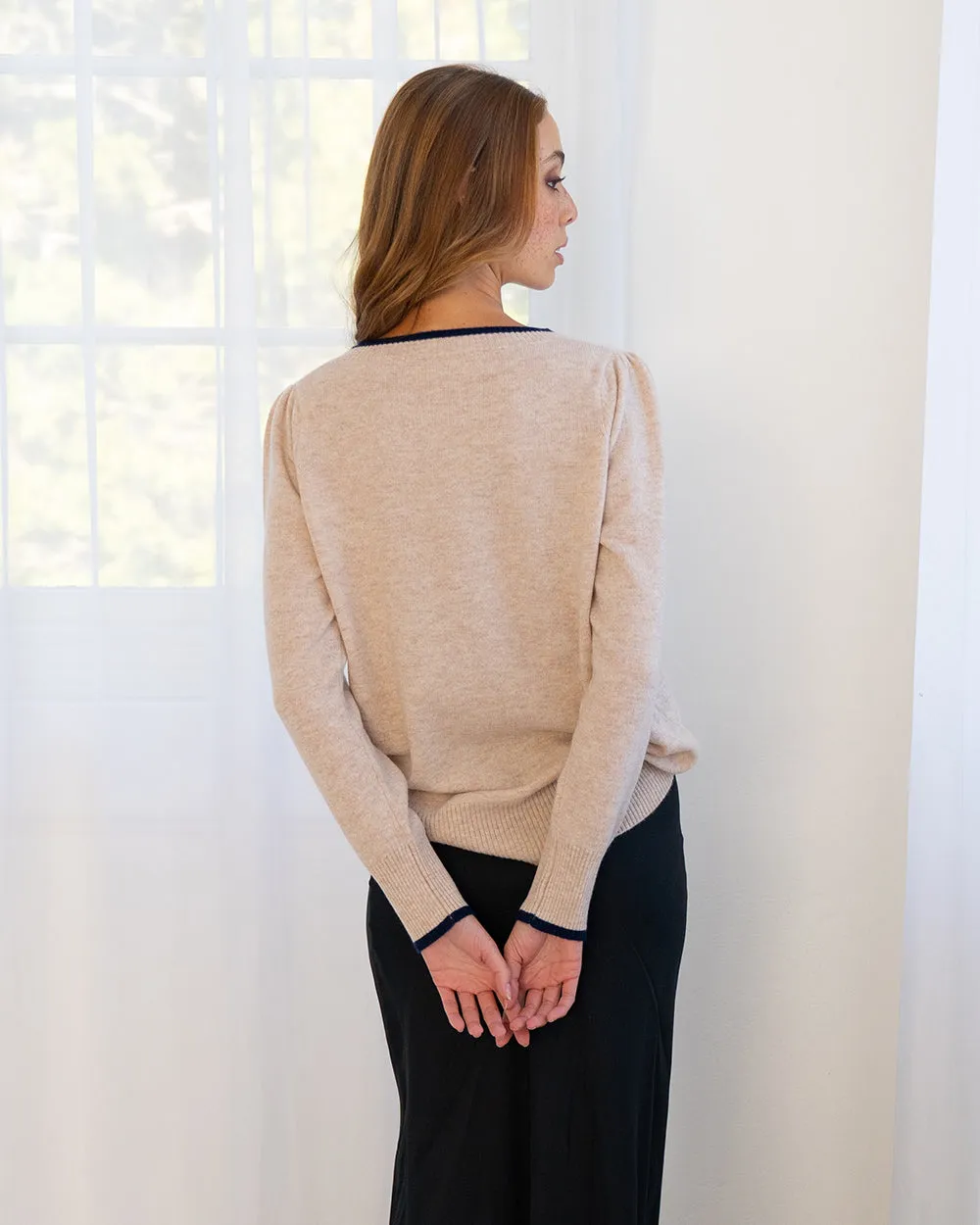 Arlington Milne Cath Cashmere Contrast Knit