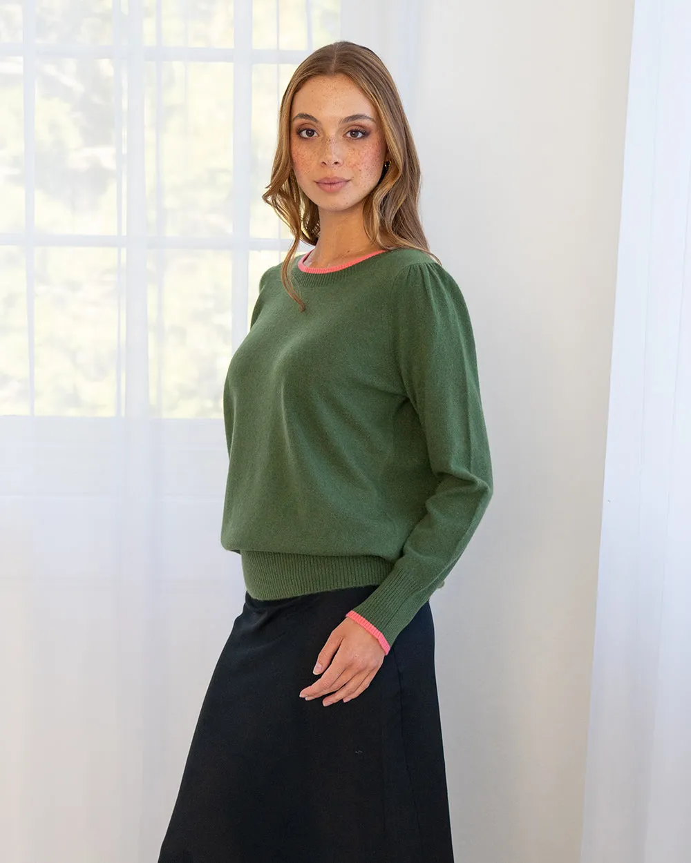 Arlington Milne Cath Cashmere Contrast Knit