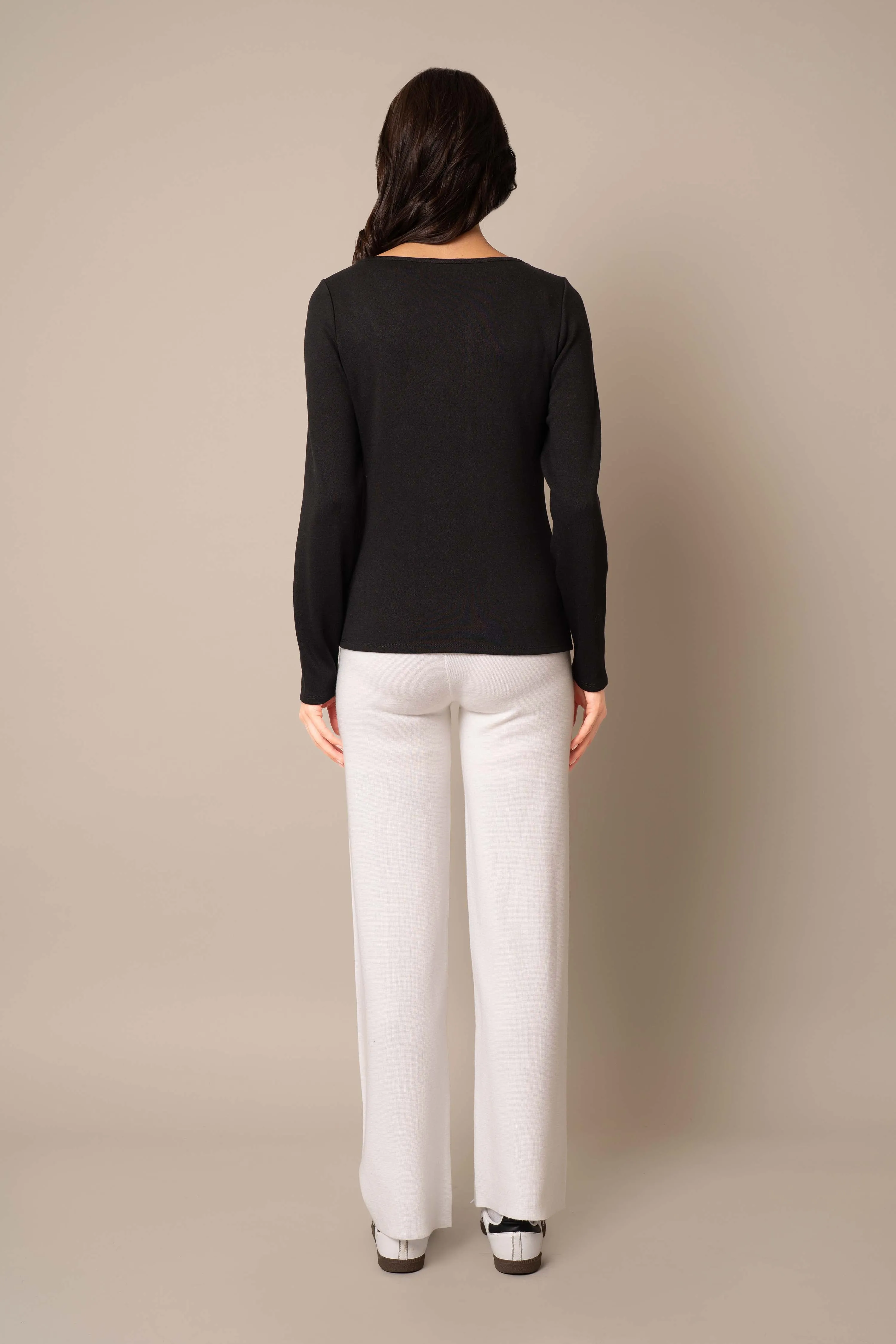 Asymmetric Neck Top