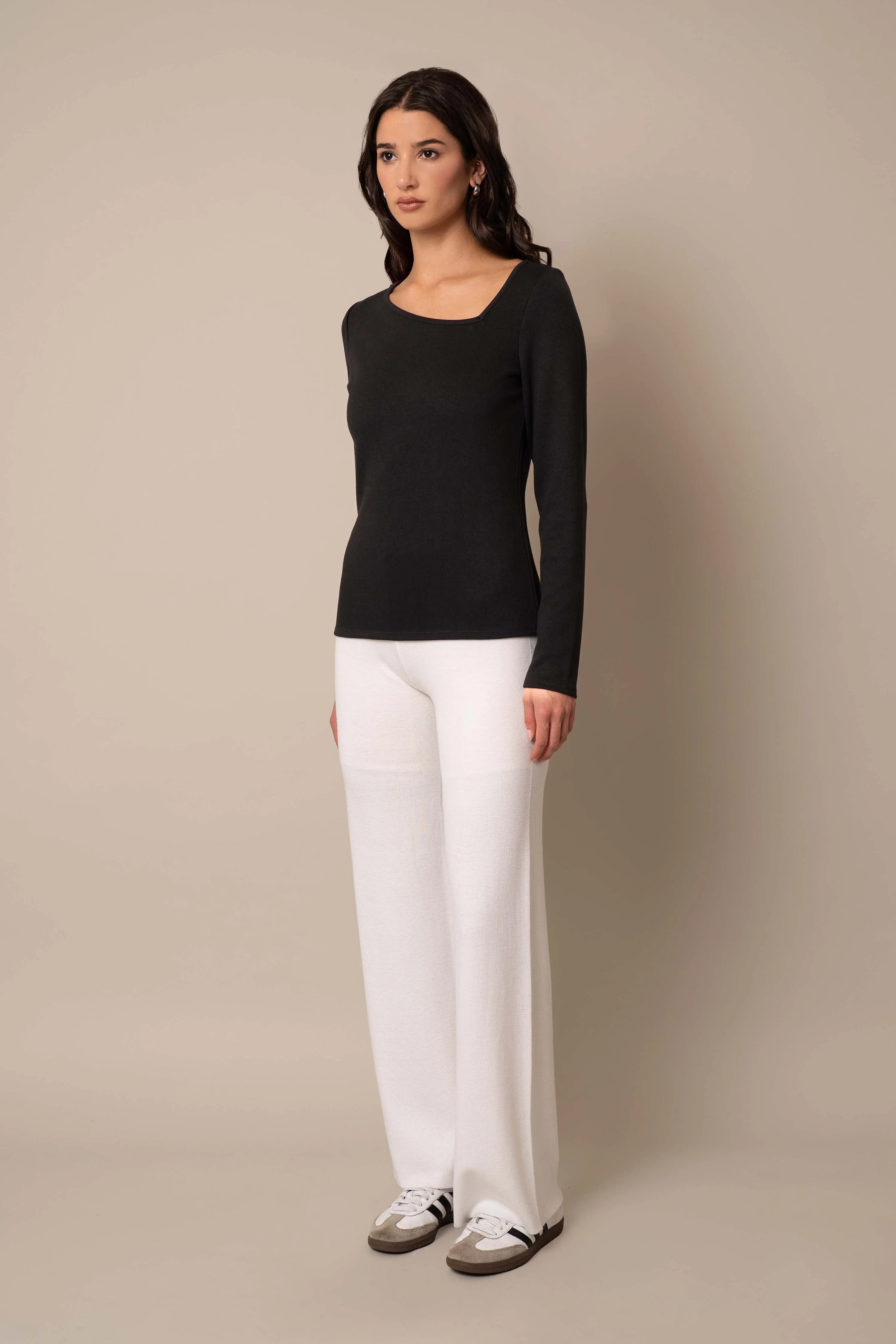 Asymmetric Neck Top