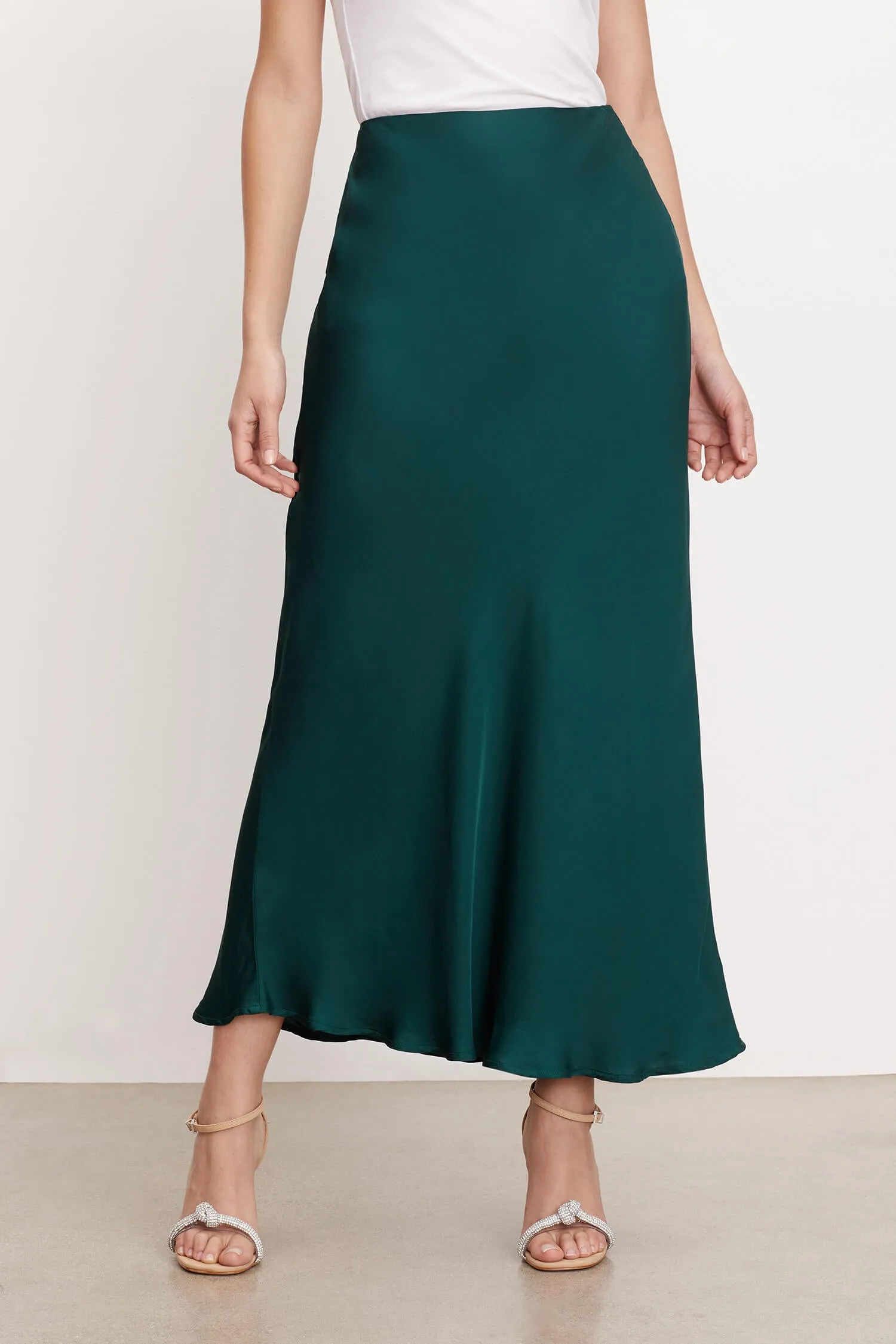 Cadence Midi Skirt in Fern