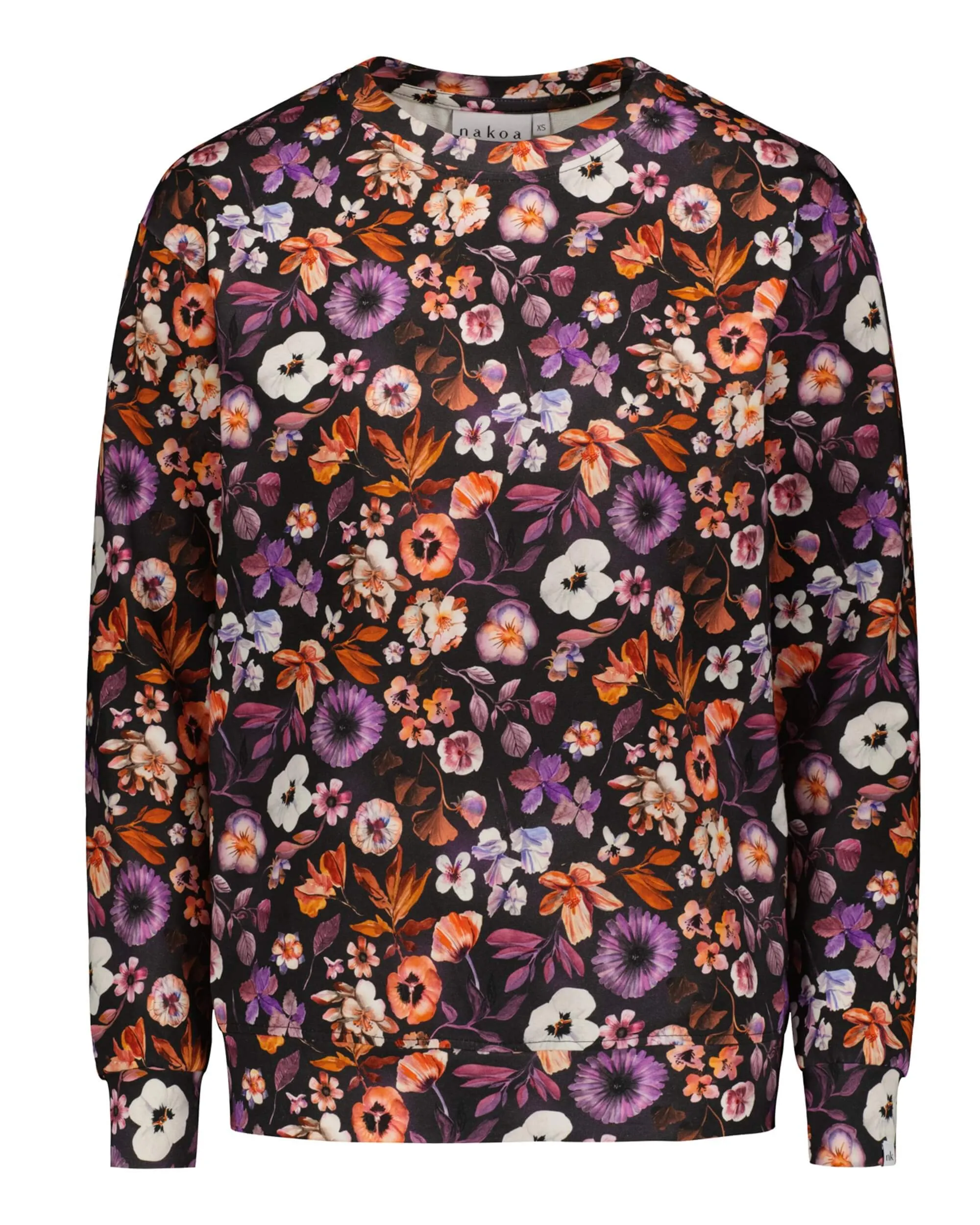 Casual Chic Print Shirt Violettes