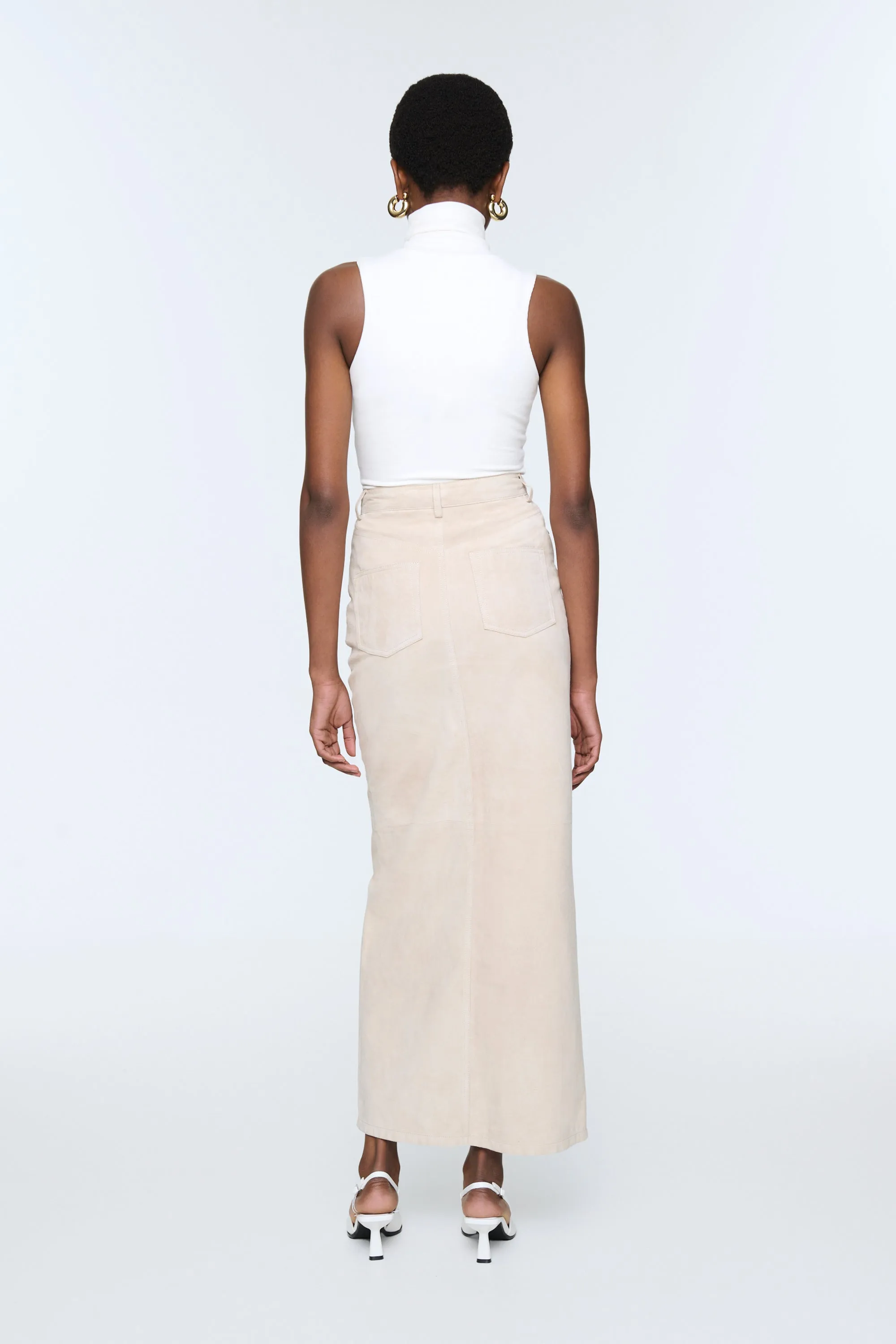 Chicago Suede Maxi Skirt