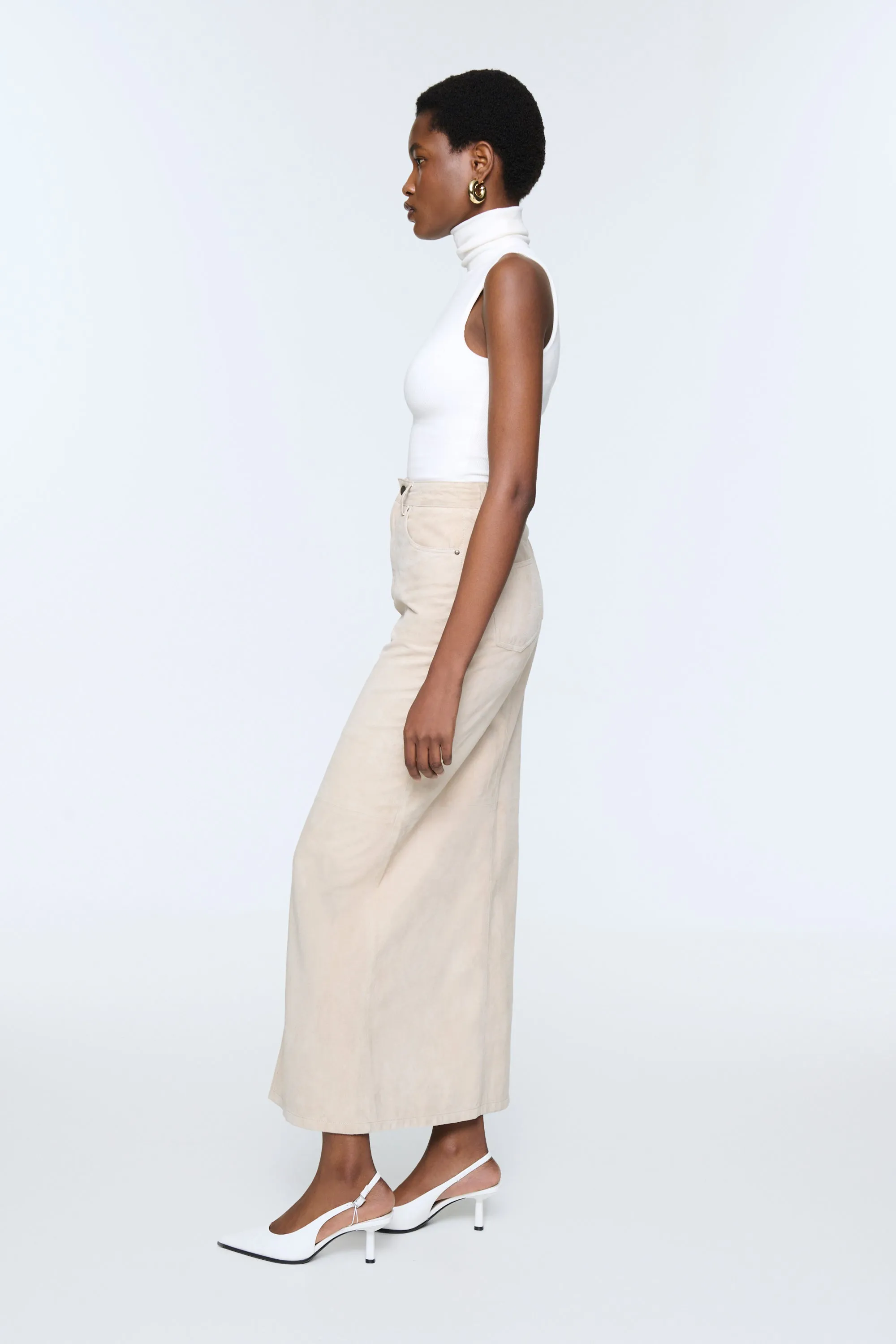 Chicago Suede Maxi Skirt