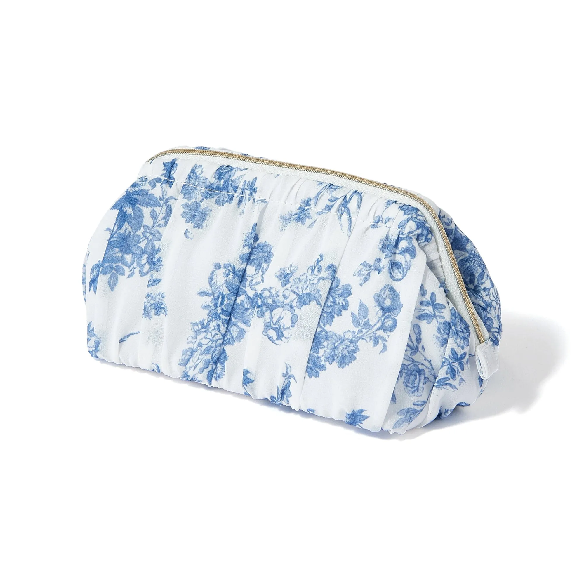 Classic Flower Wire Pouch Navy