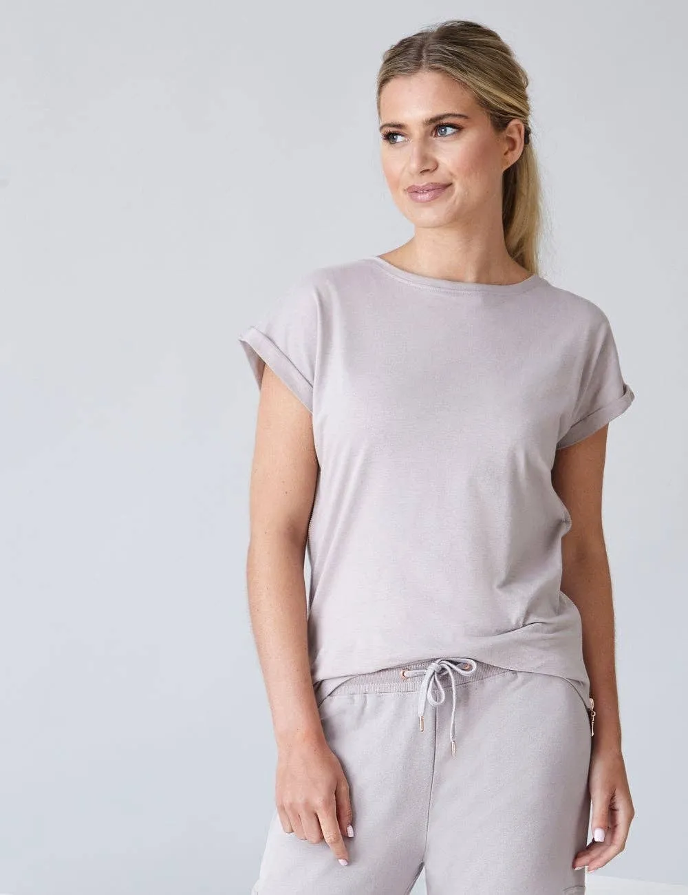 Extra Large - Kayla Side Zip Organic Cotton T-shirt