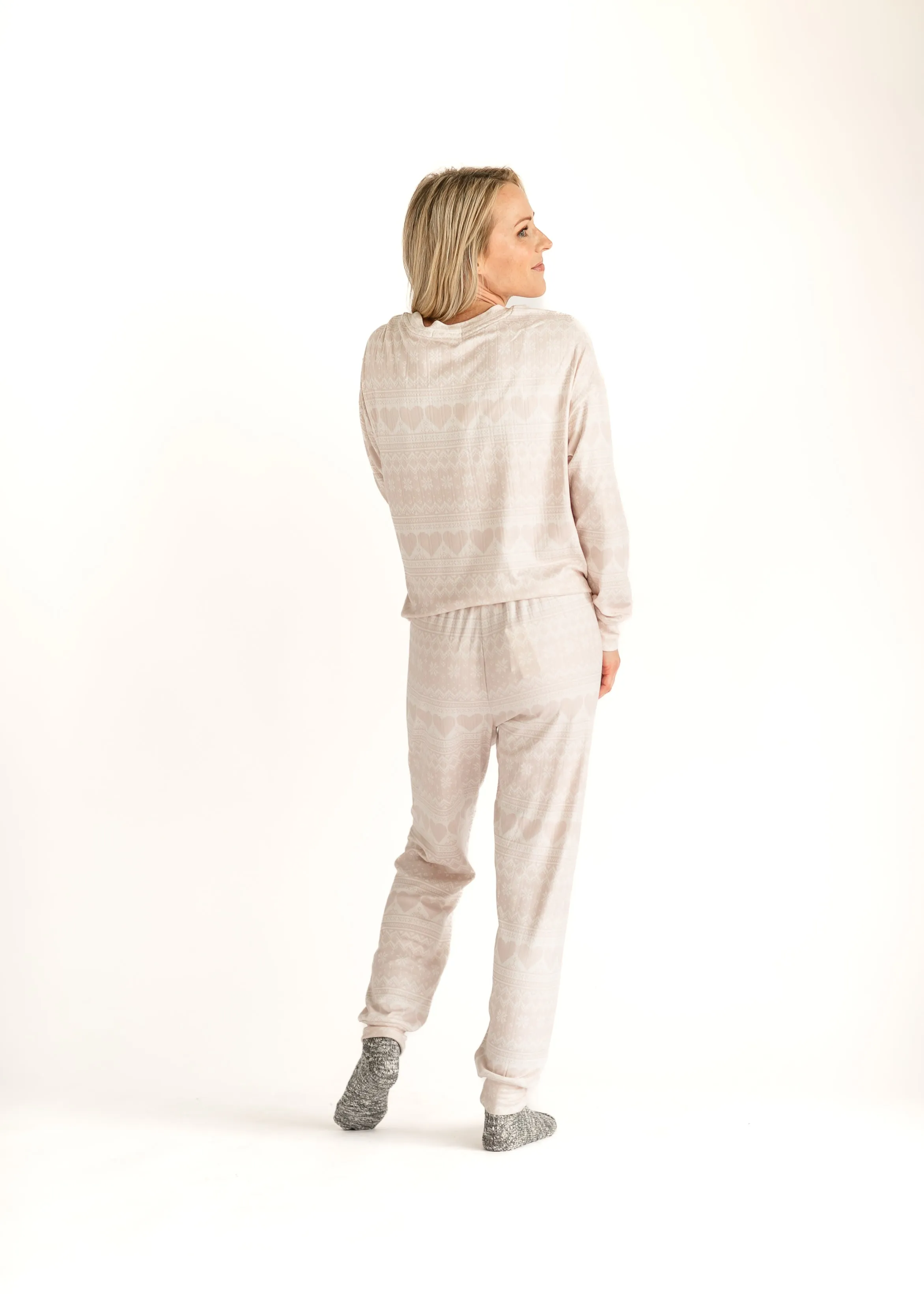 Fairisle Heart Loungewear Bottoms