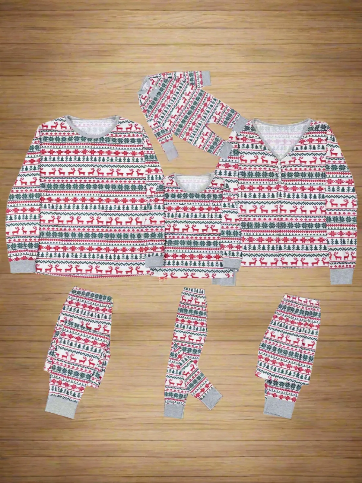 Family Style Winter Reindeer Pajamas