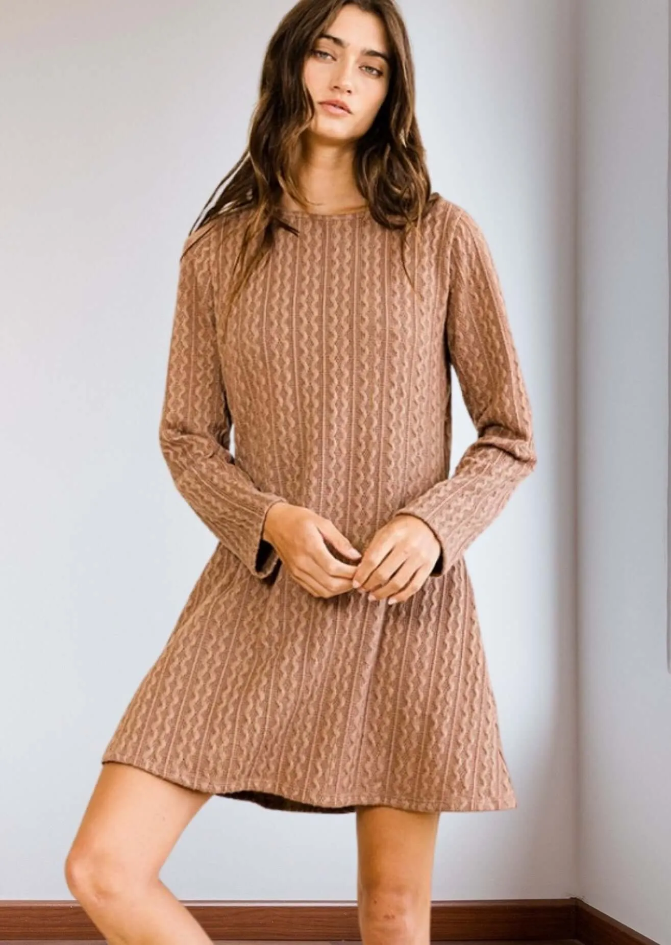 Fashionable Tunic Sweater Dress Made in USA