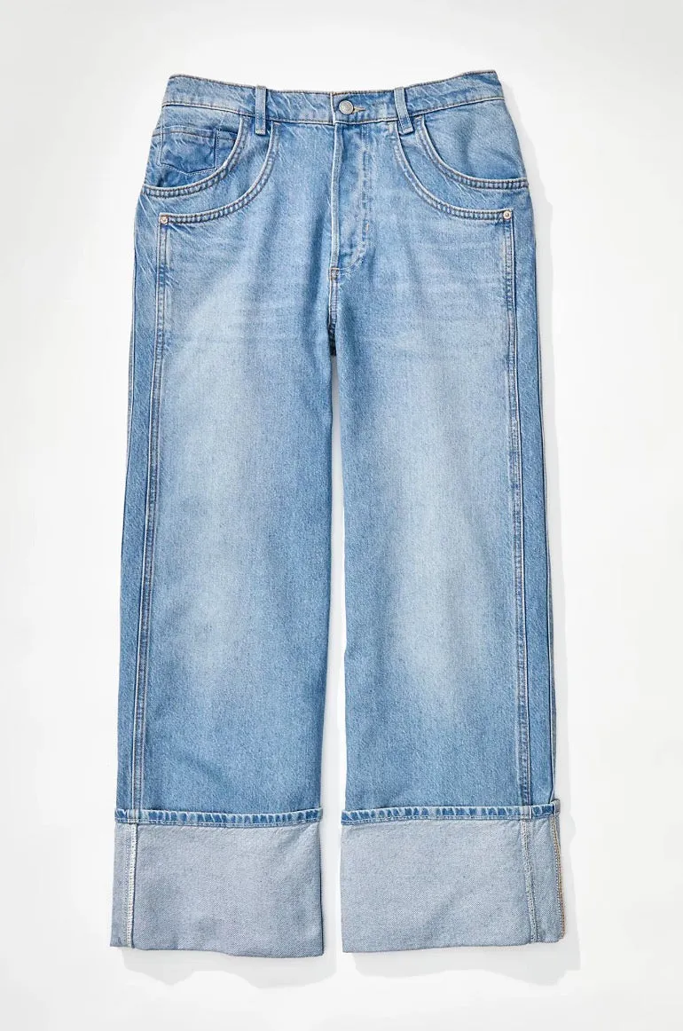 Free People - We The Free Final Countdown Cuffed Low-Rise Jeans