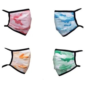 Fresh Camo Reusable Triple Layer Face Mask - 4 Pack