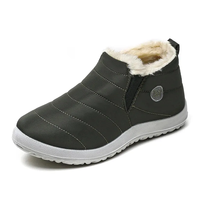 FUNMARS.T Snow Boots for Women – Slip-On Waterproof Ankle Boots with Plush Insole & Warmth for Winter