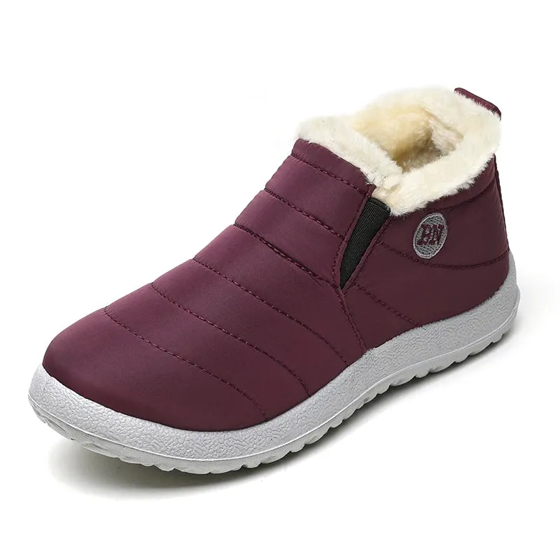 FUNMARS.T Snow Boots for Women – Slip-On Waterproof Ankle Boots with Plush Insole & Warmth for Winter