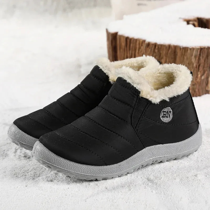 FUNMARS.T Snow Boots for Women – Slip-On Waterproof Ankle Boots with Plush Insole & Warmth for Winter