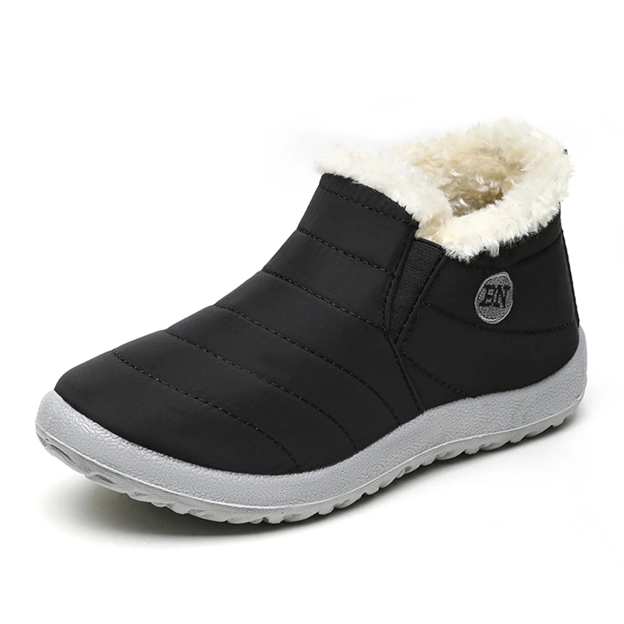 FUNMARS.T Snow Boots for Women – Slip-On Waterproof Ankle Boots with Plush Insole & Warmth for Winter