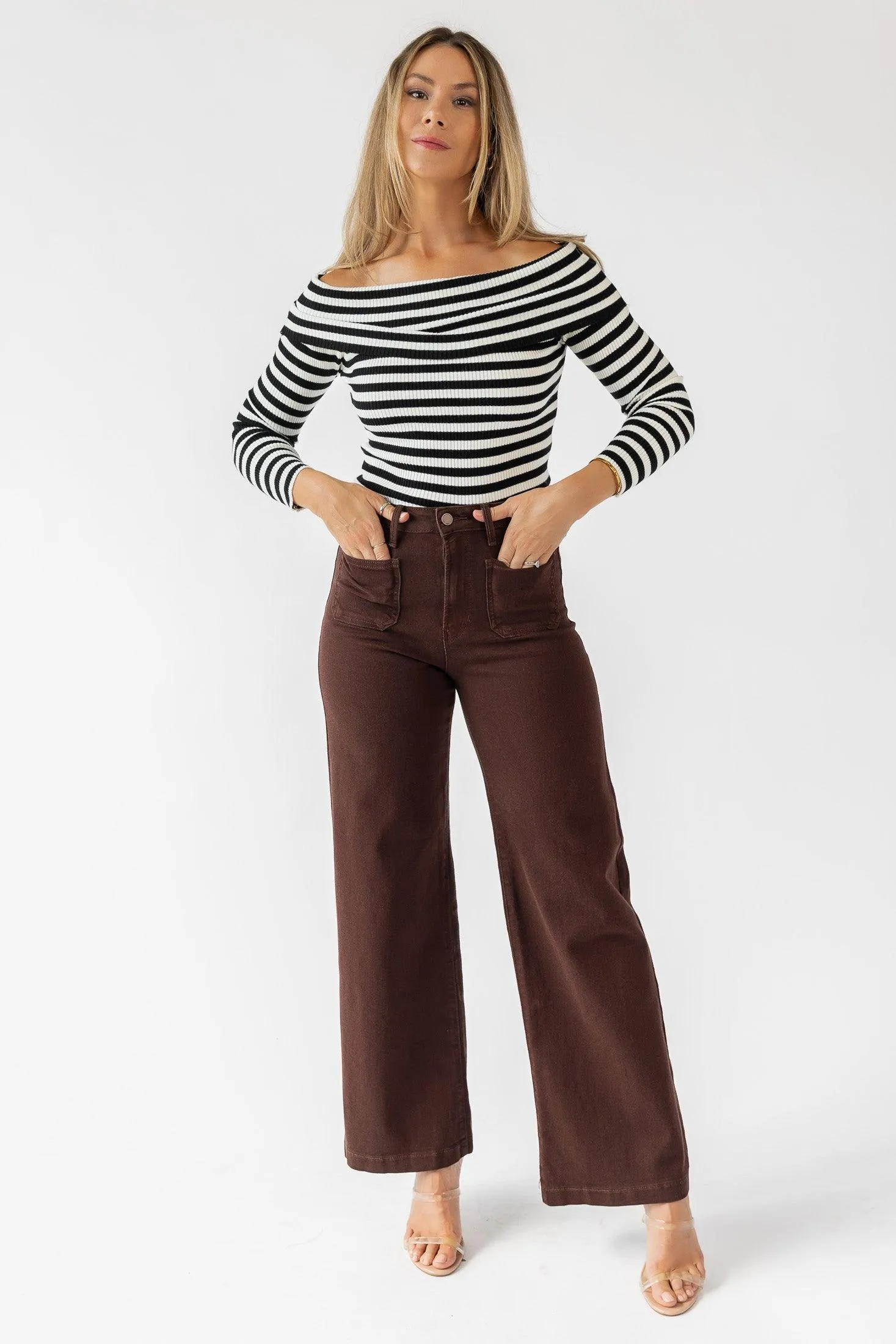 Jett Brown Patch Pocket Jeans - Final Sale