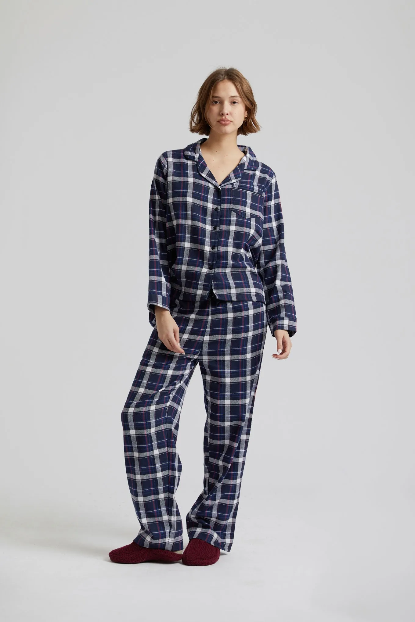 Jim Jam Organic Cotton Pyjama Bottoms Dark Navy