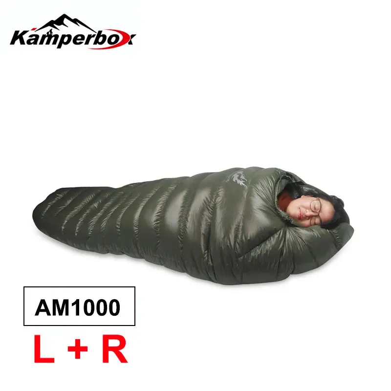 Kamperbox Cold-Temperature Down Winter Sleeping Bag Double Camping Gear