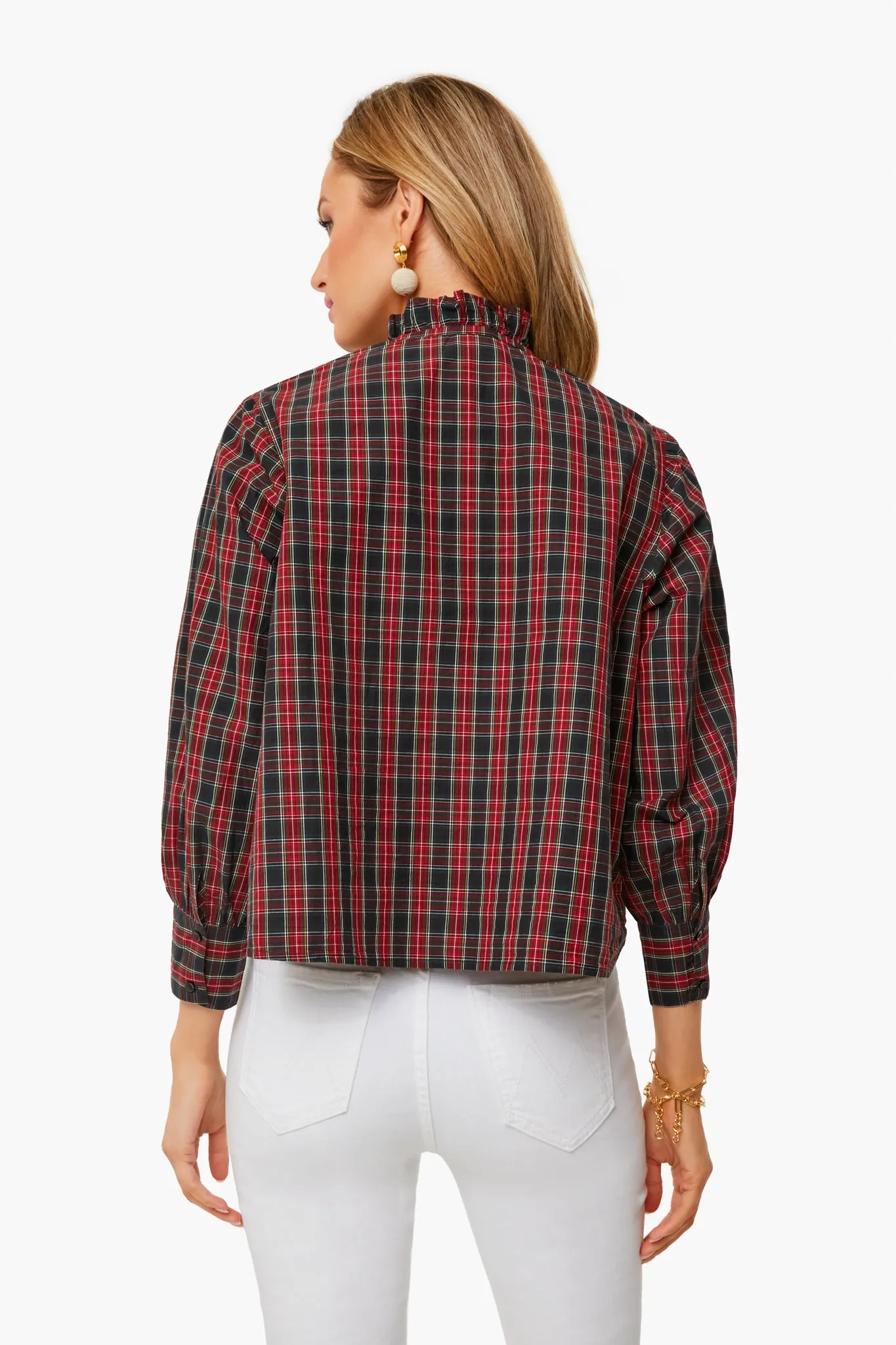 Loghouse Plaid Venetian Button Up