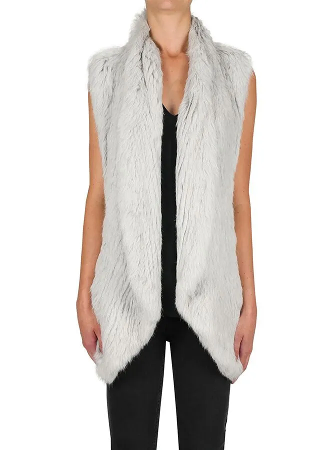 Lush Luxe Vest- Silver Grey