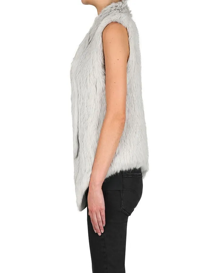 Lush Luxe Vest- Silver Grey