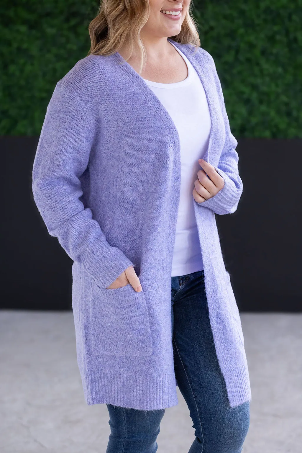 Madison Cozy Cardigan - Lavender by Michelle Mae