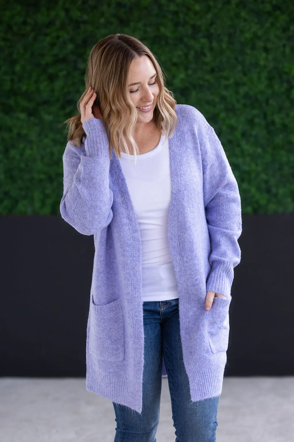 Madison Cozy Cardigan - Lavender by Michelle Mae