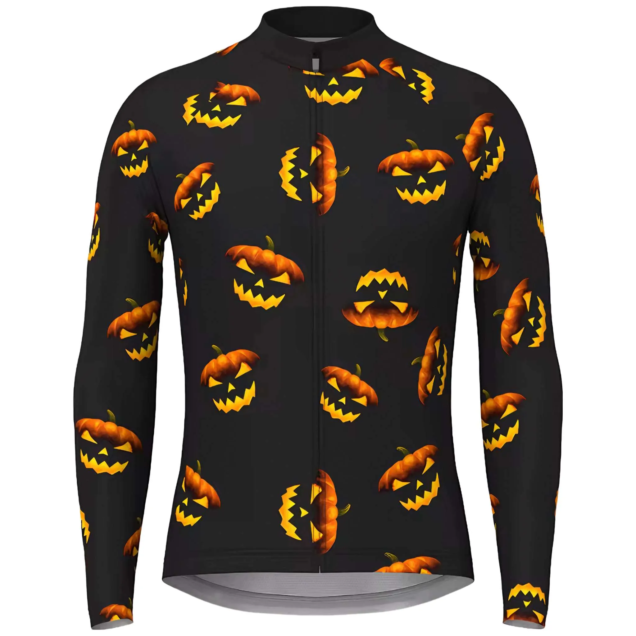 Men's Halloween Thermal Fleece Cycling Jersey - Men's