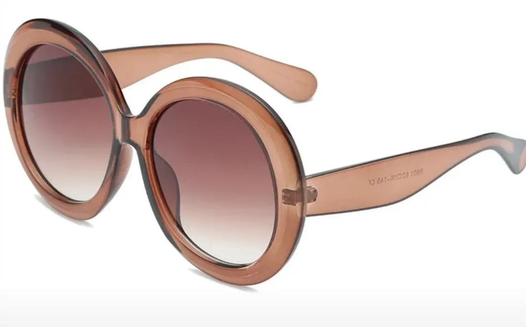 Oversized Round Sunglasses - Comfortable & Stylish Daily Wear