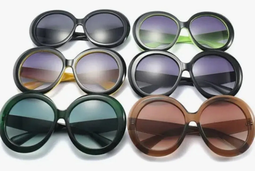 Oversized Round Sunglasses - Comfortable & Stylish Daily Wear