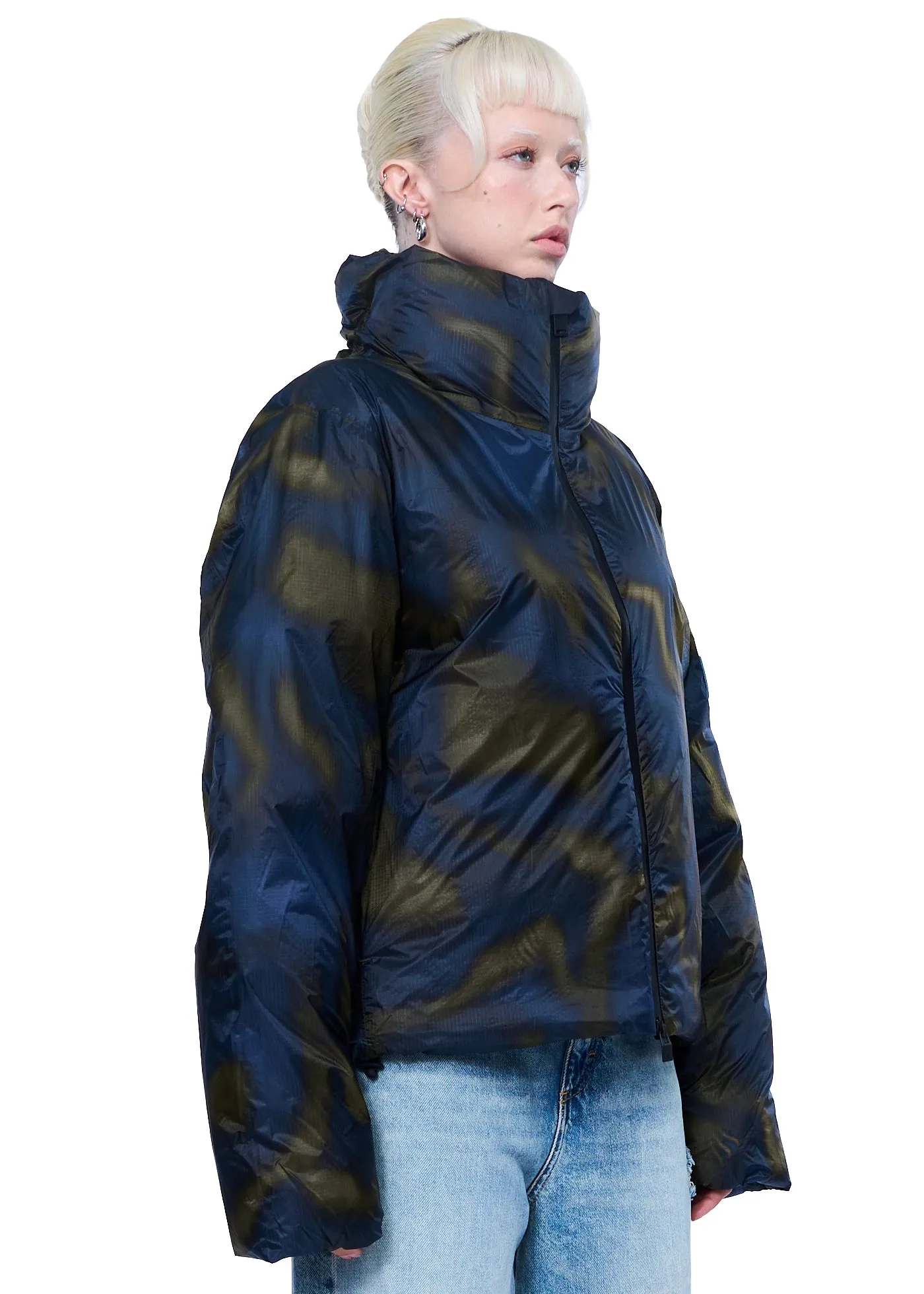 Rains Kevo Short Puffer Jacket W4T3 in Morph