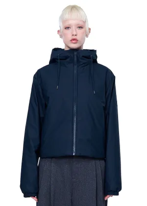 Rains Lohja Short Insulated Jacket W3T1 in Navy