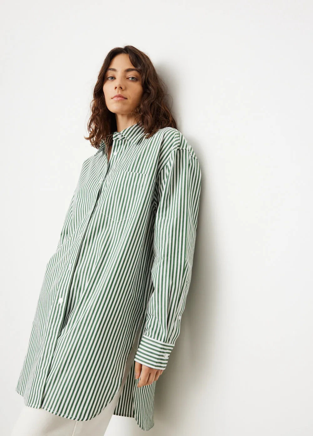 Sally Stripe Shirt Dress