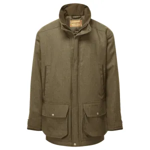 Schoffel Ptarmigan Classic GORE-TEX Mens Tweed Shooting Coat - Loden Green Herringbone Tweed