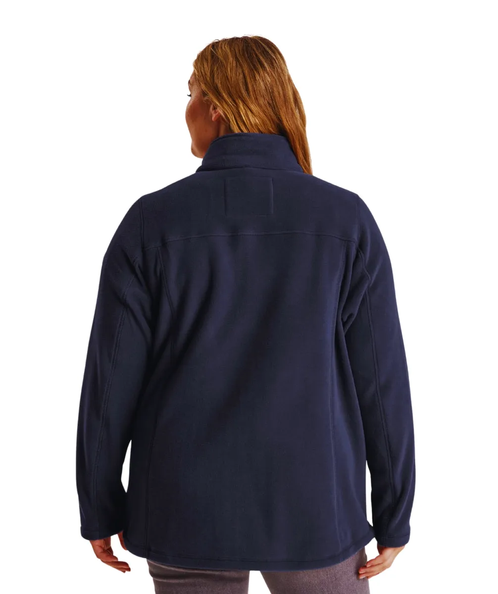 Stoy Emma Women's Plus Size Zip Fleece Jacket Dark Navy Sizes 18-28