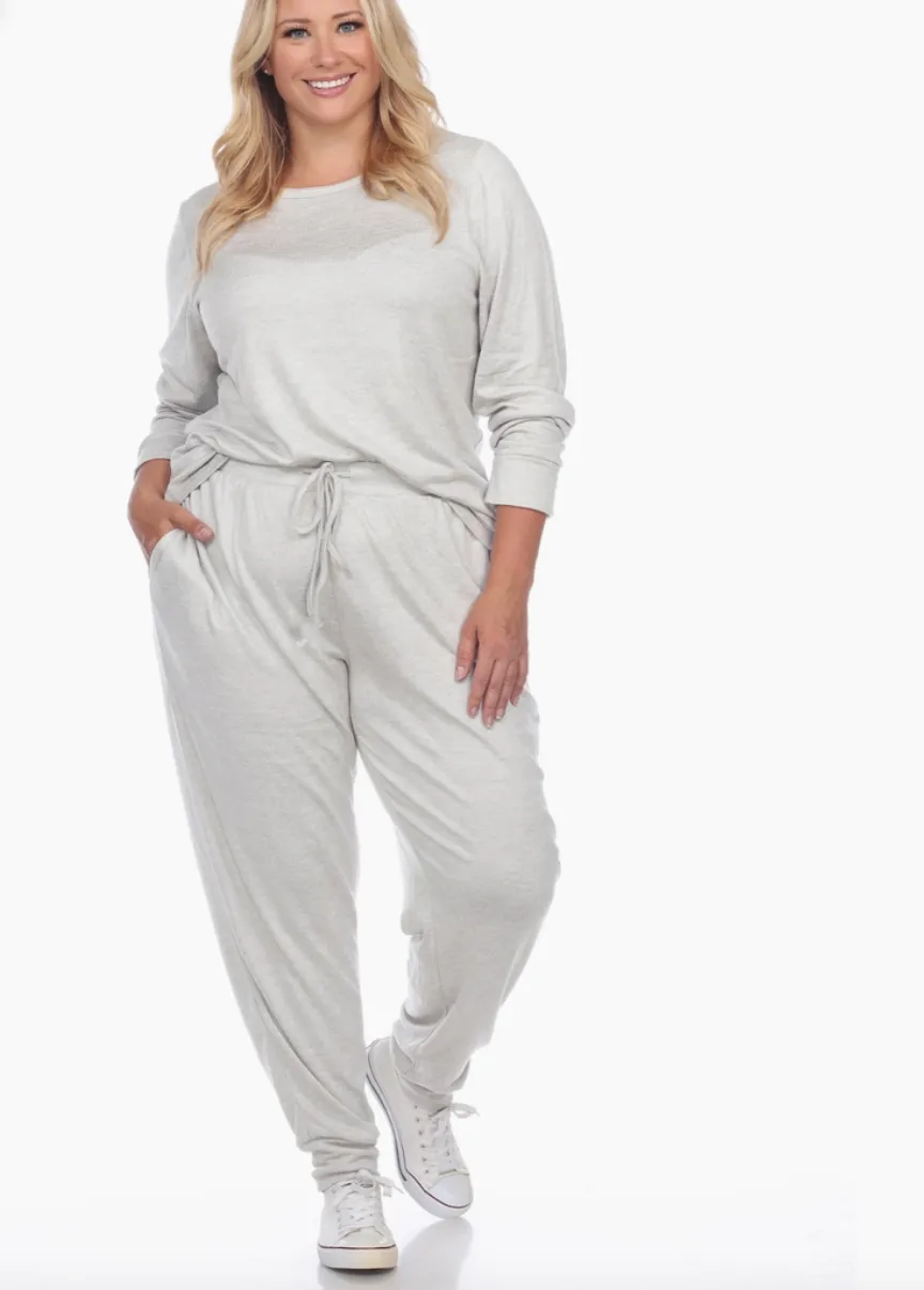 Sunday Heather Grey Loungewear Set