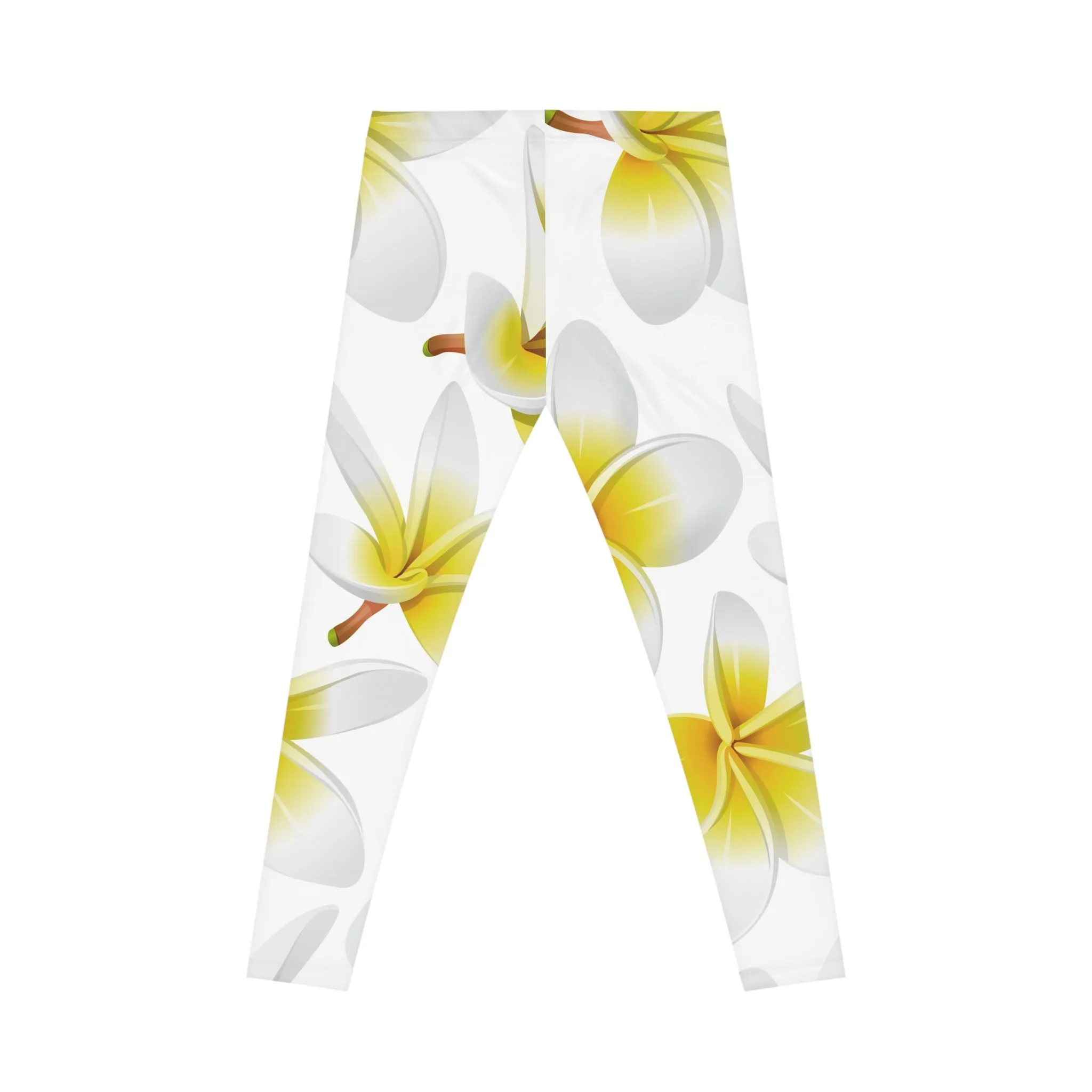 Tropical Floral Women's Casual Leggings - Perfect for Yoga and Everyday Wear