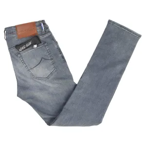 Washed Grey ‘Nick’ Stretch Slim Fit Jeans