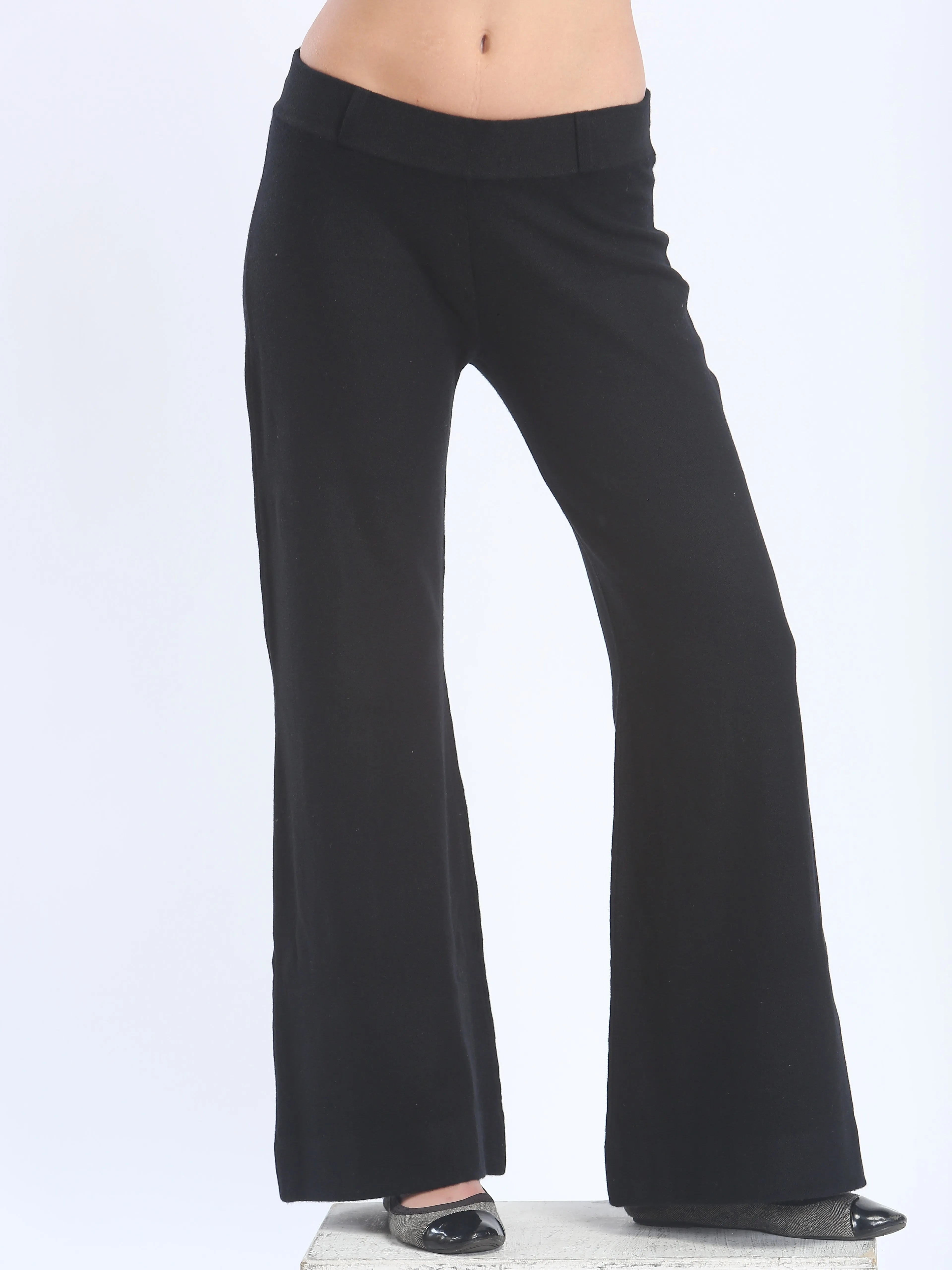 Wide-Leg Cozy Knit Pants