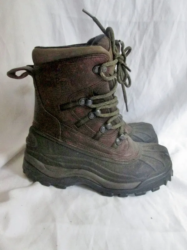 Womens L.L. BEAN DUCK Boots Waterproof Hiking Shoe BROWN 8 Leather Rubber