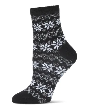 Women's Snowflakes Plush Cabin Socks